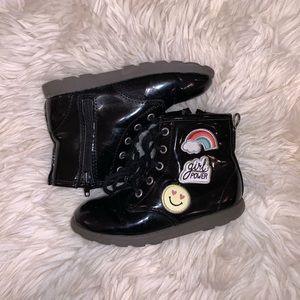 Girls combat boots, sz 11 (toddler)